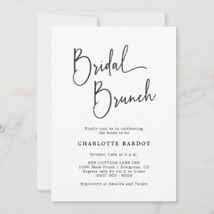 Convites Simples Brunch Nupcial
