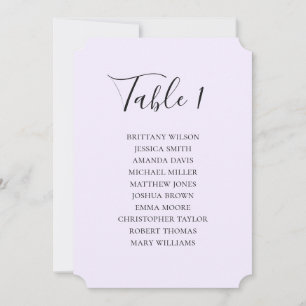 Convites Simples carta de casamento roxo. Script moderno