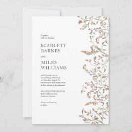 Convites Simples Casamento Botânico Boho