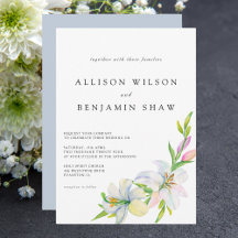 Simples Casamento em Aquarela de Primavera e Verão