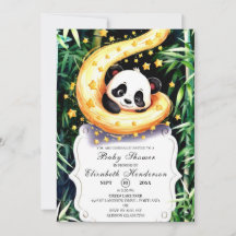 Simples Chá de fraldas de Panda Mágica
