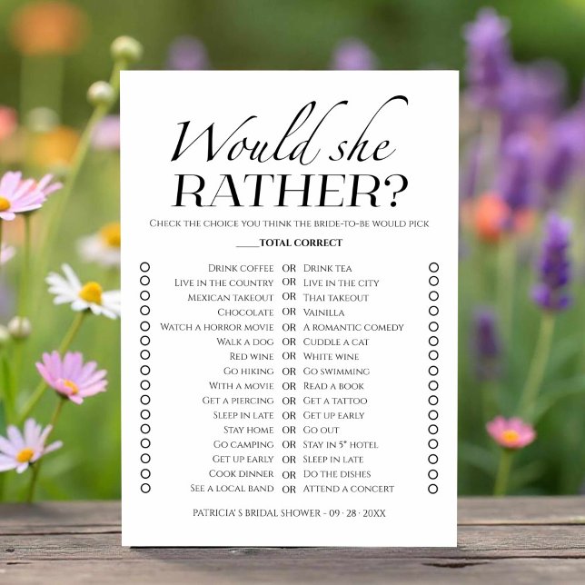 Convites Simples Chá de panela Ela Iria Preferencialmente (Criador carregado)