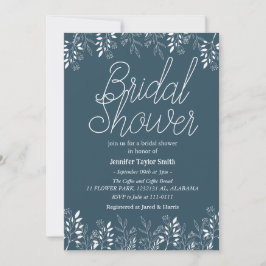 Convites simples & chique floral Chá de Noiva das Flores Si