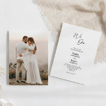Convites Simples Clássico Moderno Fazemos Casamento Fotográ<br><div class="desc">Este clássico e moderno convite de casamento fotográfico é perfeito para o seu elegante casamento moderno. Esta design apresenta uma caligrafia simples preta em um fundo branco brilhante neutro para combinar com o seu casamento tradicional clássico ou o casamento de boho minimalista no primavera, verão, outono ou inverno. Por favor,...</div>