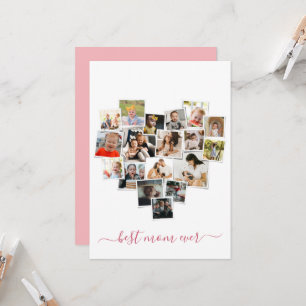 Convites Simples Colagem Multifotográfica Melhor Mãe Nunca
