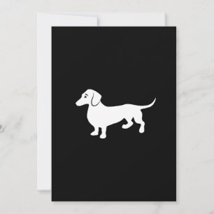 Convites Simples Dachshund Personalizável