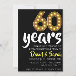 convites simples de 60 anos de casamento brancos