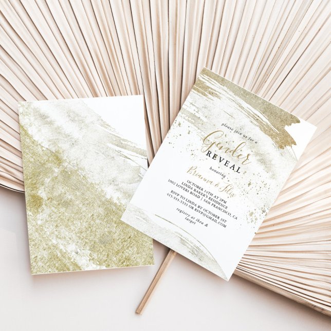 Convites Simples e Dourado Partido da Revenda de Gênero Min (Criador carregado)