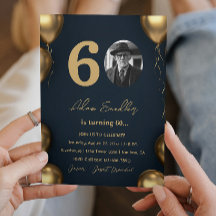 Simples e elegante 60ª festa de aniversário