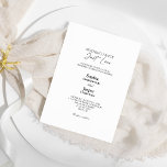 Convites Simples e Moderno Casamento de Nada de Rico<br><div class="desc">Este clássico e moderno convite de casamento nada rico é perfeito para o seu casamento moderno casual. Esta design apresenta uma caligrafia simples preta em um fundo branco brilhante neutro para combinar com o seu casamento tradicional clássico ou o casamento de boho minimalista no primavera, verão, outono ou inverno. Por...</div>