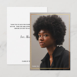 Convites Simples E Moderno Graduação De Fronteira Dourada