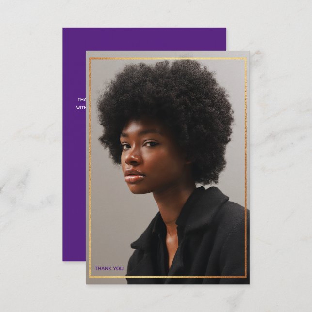 Convites Simples E Moderno Graduação De Fronteira Dourada O (Frente/Verso)