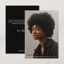 Convites Simples E Moderno Graduação Dourada De Fronteiras 