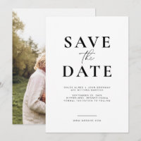 Simples e Moderno Save the Date com Foto