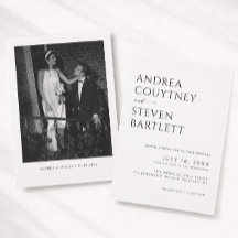 Simples e Sofisticado Casamento Preto e Branco em 