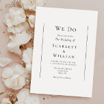 Convites Simples e Tradicional Mínimo Fazemos Casamento<br><div class="desc">Este simples e tradicional design de convite para casamento é uma fusão eterno de encanto clássico e simplicidade contemporânea. Com foco no estilo minimalista, esse design apresenta linhas limpas, tons neutros e uma sofisticada paleta branca e preta, garantindo que cada detalhe exude uma simplicidade refinada. Quer você esteja planejando uma...</div>