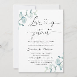 Convites Simples Elegante Alterar a Aquarela de Data