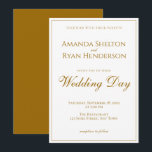 Convites Simples Elegante Moderno Casamento Roteiro Dourado<br><div class="desc">Convite de casamento moderno e elegante. Este convite de casamento simples e moderno é ótimo para convidar seus convidados de casamento. O texto é um roteiro moderno dourado em um fundo branco. Você pode personalizar facilmente todo o texto - personalizá-lo com o nome da noiva, nome do noivo, data e...</div>