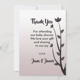 Convites Simples Elegante Moderno deixa obrigado de você