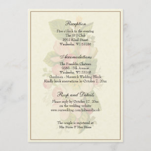 Convites Simples Enclosure de Recepção de Casamento Clássic