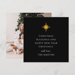 Convites Simples Estrela de Natal Personalizada Religiosa