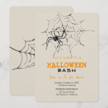 Simples festa de aranha assustadora do Halloween m