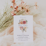 Convites Simples Floral Sweet 16 Aniversário<br><div class="desc">Apresentando flores de aquarelas e faces modernas. Doce e chique, esta festa é a maneira perfeita de celebrar um aniversário tão fabuloso! Um convite perfeito para qualquer idade. Um tema de festa do Jardim é muito versátil e pode ser adaptado para todas as diferentes ocasiões. Não fica muito mais doce...</div>