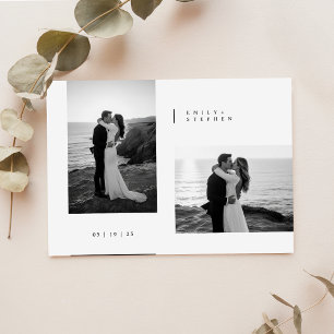 Convites Simples Fotos de Casamento Elegantes e Mínimas em