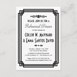 Convites Simples Janto de ensaio de Deco de Arte Branca e N