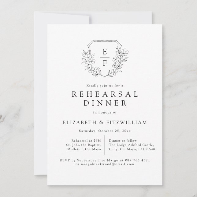 Convites Simples Janto de ensaio do Blossom de Cereja Elega (Frente)