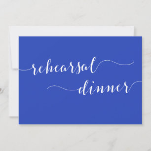Convites Simples Janto de Ensaios de Casamento Azul Real Co