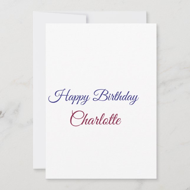 Convites SIMPLES MINIMAL.CUTIE ADICIONE NOME BEBÊ feliz ani (Frente)