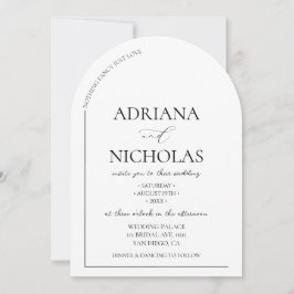 Convites Simples Minimal Nada de Luxo Só Amor Casamento