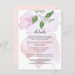 Convites Simples Moderno Detalhes Casamento de Folhagem Euc