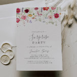 Convites Simples Multicolor Wildflower Surprise Party<br><div class="desc">Este simples convite de festas de surpresa multicolorido é perfeito para um aniversário moderno,  aposentadoria ou qualquer festa surpresa. O design apresenta uma variedade multicolorido de flores silvestres cor-de-rosa,  pinceladas,  roxas,  amarelas,  brancas,  violetas,  vermelhas e burgundy.</div>