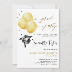 Convites simples para Festa de formatura