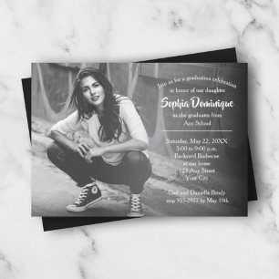 Convites simples para Festa de formatura de fotos