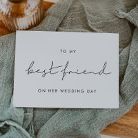 Simples Para minha melhor amiga no dia do casament