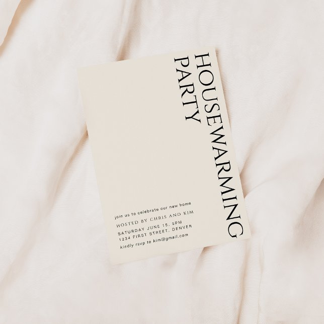 Convites Simples Partido para o Aquecimento Doméstico Moder (Criador carregado)