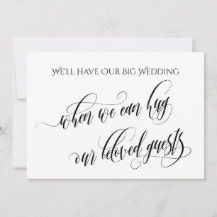 Convites Simples Quando Podemos Abraçar Você Adiou O Casame