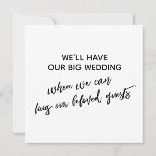 Convites Simples Quando Podemos Abraçar Você Adiou O Casame