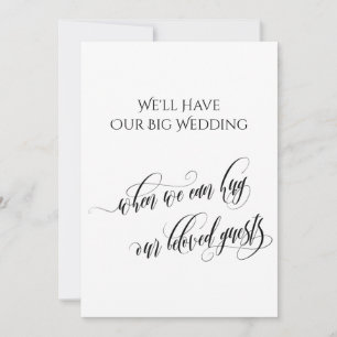 Convites Simples Quando Podemos Abraçar Você Adiou O Casame