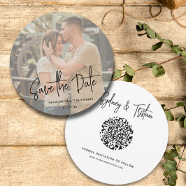 Convites Simples Salvar o Casamento do Código QR Round de F
