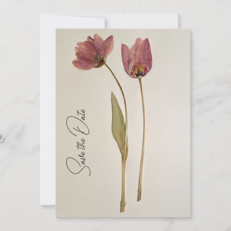 Convites Simples Save the Date de Flor Silvestre