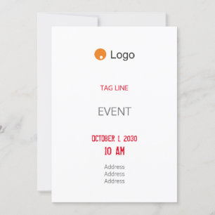 Convites Simples White Corporate