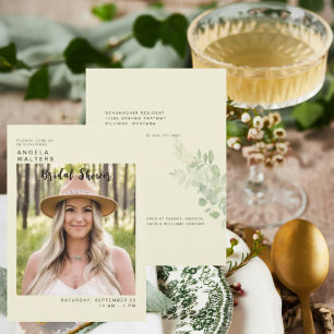 Convites Simplesmente a Noiva Foto Chuveiro Amarelo Nupcial