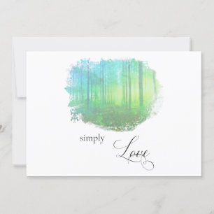 Convites "SIMPLESMENTE AMOR O Casamento da Floresta Russa