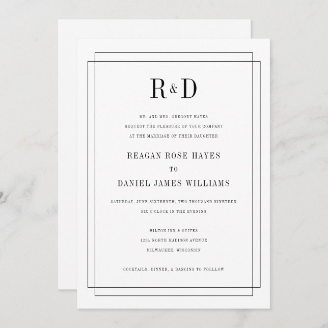 Convites simplesmente apaixonado (Frente/Verso)