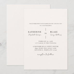 Convites Simplesmente Casamento com Champanhe Claro II