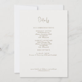 Convites Simplesmente Cream Detalhes de Casamento II Gabine